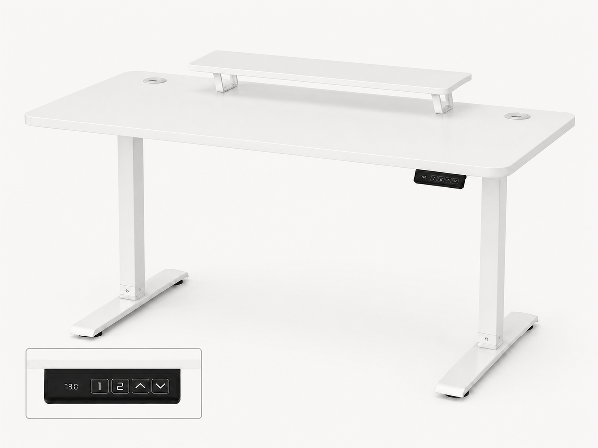 HAEST Elevation – Bureau assis-debout avec rehausse écran